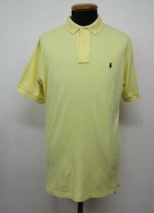 y8703 美品 POLO Ralph Lauren ポロシャツ　Mサイズ　イエロー　コットン100％　ポロラルフローレン