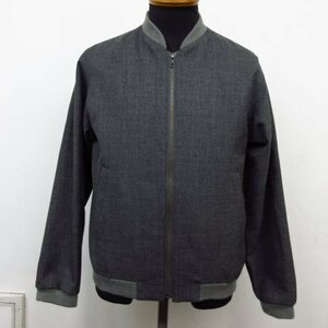 t4557　美品　レリューム／ジャーナルスタンダード　ブルゾン　アウター　ジャンパー　ウール　薄手　ARLES WOOL　グレー　サイズS　relume