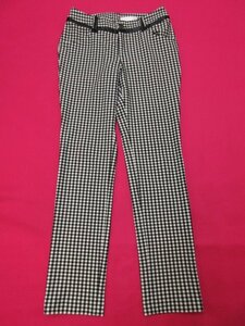 y7190 PRIVATE LABEL stretch pants gina chewing gum check retei.-s61-89 size Private Label 