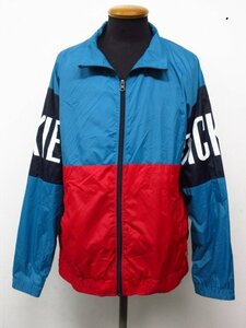 a2189　美品　ディッキーズ　ナイロンジャケット　シャカシャカジャケット　赤ｘ青　XLサイズ　ジップアップパーカー　XLサイズ