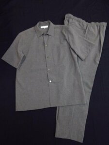 t5447 beautiful goods Urban Research men's setup dry me Ran ji short sleeves shirt & pants thin gray size S URBAN RESERCH