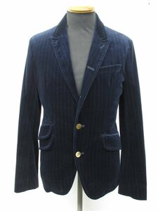 m3288 превосходный товар abx tailored jacket / велюр блейзер высший класс Германия GIRMES производства bell спальное место ткань мужской 2/ тонкий /M соответствует темно-синий 