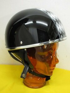 9528　美品　OGK Kabuto PF-5　ハーフヘルメット　黒　サイズ57～59cm　PREMIUM ANTIQUE HELMET　製造日：121210　125cc以下用