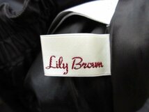 t1413　Lily Brown　リリーブラウン　スカート　巻きスカート風　ひざ下丈　ブラック　フリーサイズ　F_画像4