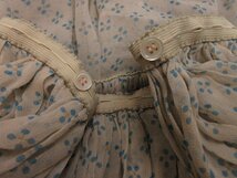 ｍ9616 美品　ツモリチサト　シルクスカート　絹100％　ベージュ　総柄　サイズ2　ウエストがボタンで調節できるタイプ　TSUMORI CHISATO_画像6