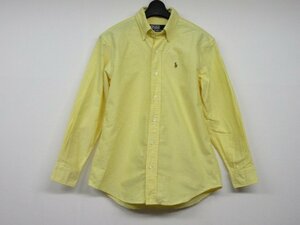 s2555　美品　POLO RALPH LAUREN ポロ ラルフローレン　キッズ　男の子　シャツ　ポロシャツ　キッズファッション　150　黄色