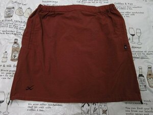 y1321 beautiful goods CW-X skirt lady's L size brown group waist string outdoor ( stock ) Wacoal 