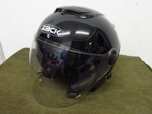 y5585 TNK工業 スピードピット ジェットヘルメット バイク用 ZACK ZJ-3 ブラック ディープフリーサイズ (58-60cm未満)