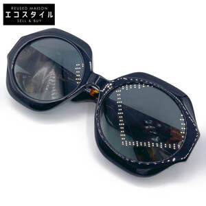[1 jpy / beautiful goods ] Christian Dior Christian Dior black ×temi pattern 8071I DiorSpirit1 sunglasses sunglasses 58*21 145