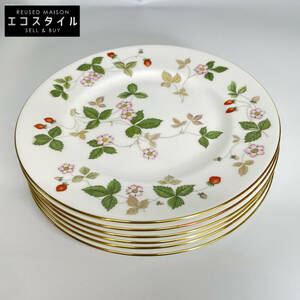 1 иен WEDGWOOD Wedgwood лесная земляника plate 23cm 6 шт. комплект посуда 