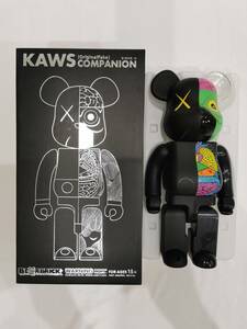  Bearbrick BE@RBRICK KAWS Dissected Companion BLACK 400%