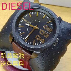 ■DIESEL　時計　美品　稼働品　新品電池★新品ベルト★送料無料