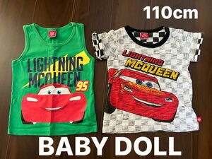 BABYDOLL Tシャツ　タンクトップ　ディズニー　ピクサー　cars 110cm