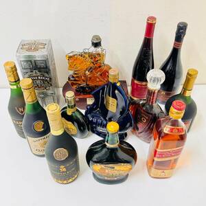 酒まとめ 13本 １円出品 MEYFOR PURE GRAPE BRANDY GRAND EMPEREUR DUCAUZE NAPOLEON VALMONT NAPOLEON Johnnie Walker Red Label 