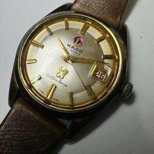 RADO 30JEWELS 30石 ラドー ヴィンテージ腕時計 ゴールデンホース GOLDEN HORSE 11674 345602 swiss made １円出品 高級ブランド稼働品