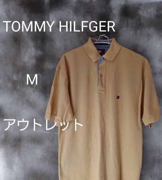 TOMMY HILFGER メンズ インポート仕様 半袖ポロシャツ Mサイズ アウトレット