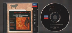 送料込み 廃盤CD ルッジェーロ・リッチ Carmen Fantaisie: Havanaise 輸入盤 Ruggiero Ricci Pierino Gamba & London Symphony Orchestra