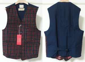 Boncoura ボンクラ Work Gilet ワーク ジレ ベスト ニードルパンチ チェック 38