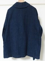 TCB jeans SEAMENS Jumpers / USN デッキJKT シーメンス ジャンパー デニム ジャケット 42 ショールカラー_画像2