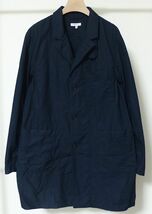 Engineered Garments エンジニアードガーメンツ Duster Weather Poplin ダスター ショップ コート M 紺_画像1