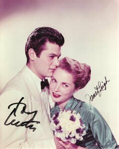 【UACCRD】トニー・カーティス＆ジャネット・リー直筆サイン■Tony Curtis and Janet Leigh●