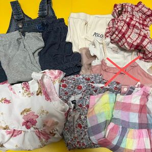 女の子 子供服　まとめ売り　セット売り　ベビー服　女の子　まとめ売り　セット　プティマイン　ベビーギャップ　ポロ　中古