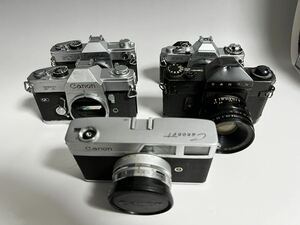  Junk плёнка однообъективный камера Canon Canon корпус совместно комплект работоспособность не проверялась 1 иен лот 