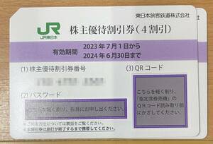 JR東日本株主優待券2枚セット　2024/6/30　数量9