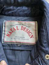 ネイタルデザイン デニム キルティッド シャツ M サイズ NATAL DESIGN Quilted Shirts One Wash Size M_画像4