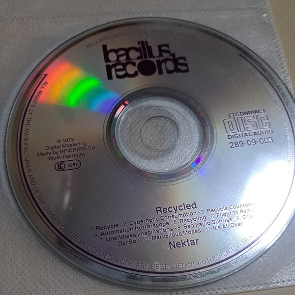 ジャンク品 Nektar / Recycled CD ディスクのみ