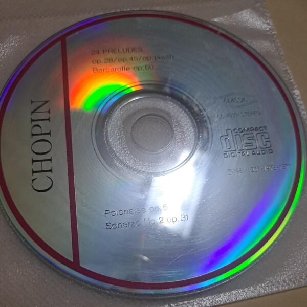 ジャンク品 CHOPIN 24 PRELUDES CD ディスクのみ