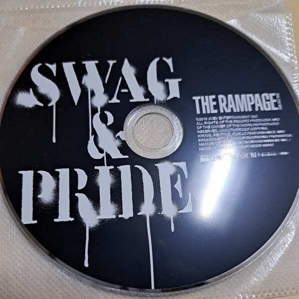ジャンク品 THE RAMPAGE/SWAG & PRIDE CD ディスクのみ