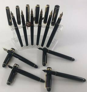 1000円~●★筆記未確認★ 万年筆 色々 PILOT PARKER SHEAFFER 他 ペン先 18K 14k ゴールド×ブラック まとめ★okoy2614097-229★op3729