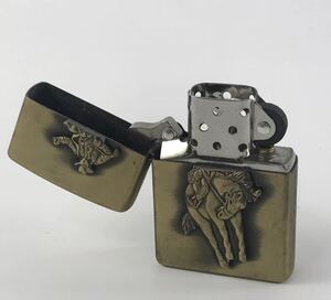 1000円~●★着火未確認★ オイルライター ZIPPO Marlboro the Original カウボーイ ロデオ AXV ゴールド ★okoy2660742-269★p6264