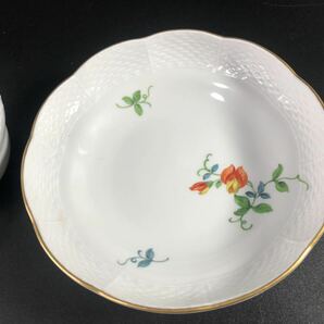 1000円〜■★Meissen★マイセン ベーシックフラワー 一つ花 カップ&ソーサー 金彩 洋食器 1客★okoy2657058-338★r30503の画像6