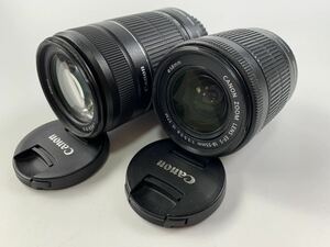 1000円~■★動作未確認★カメラレンズ Canon キャノン EF-S 55-250mm 1:4-5.6 18-55mm 1:3.5-5.6 まとめ★okoy2649058-320★t9175