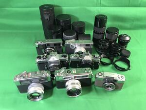 1,000円売切■ 動作未確認 FUJICA V2 35-EE YASHICA ELECTRO35 MINIMATIC-S MINOLTA XD PENTAX SP おまとめ okoy-2667049-257★N1279