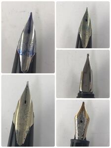 1000円~●★筆記未確認★ 万年筆 色々 PILOT CUSTUM MONT BLANC スターリングシルバー ペン先 18K 14K-585まとめ★okoy2614097-229★op3733