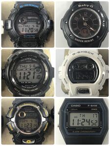 1000円〜●★稼働品★ 腕時計 カシオ G-SHOCK Baby-G GWX-8900 F-84W GW-900J G-ms THEG デジタル まとめ ★okoy2622303-219★op3751