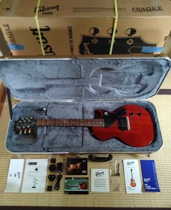 Gibson Les Paul Junior 2015今年2月新品購入 保証書付超美品 ピックガードフィルムありハードケース 純正箱 試奏のみショップ調整済です。