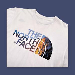  THE NORTH FACE ノースフェイス BIGロゴプリント 半袖Tシャツ カットソー サイズ M /白/ホワイト/ゴールドウィン代理/