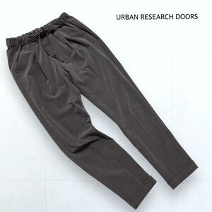 URBAN RESEARCH DOORS アーバンリサーチドアーズ ストレッチテーパードイージーパンツ チャコールグレー レディース 34