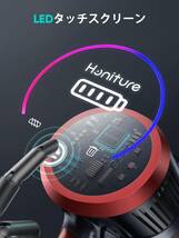 HONITURE S13 Pro コードレス掃除機 450Wブラシレスモーター 38KPa強力吸引 着脱式バッテリー 55分連続稼働 タッチ液晶 LEDライト 保証_画像5