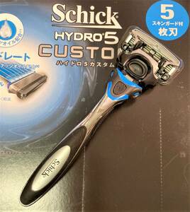 ●送料120~schick HYDRO5 シック ハイドロ5 カスタム ホルダー&替刃1個初期装着 五枚刃 メンズ 脱毛 髭剃り