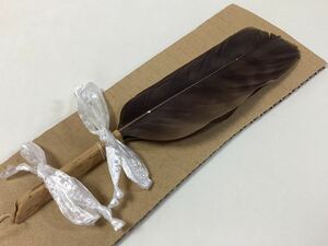 羽箒 羽ぼうき 煎茶用 箱なし 古物品 茶道具