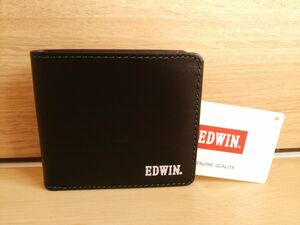 新品EDWIN*黒色ウォレット*未使用エドウィン*送料無料メンズ*二つ折り財布