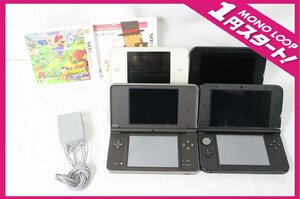 [6yP05063E]*1 jpy start *Nintendo* person ton dou* nintendo *DSi LL*3DS LL* body * soft *6 point summarize * operation verification ending * game * present condition goods 