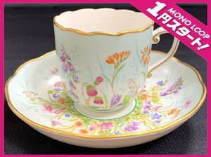 [6SK.03031E]*1 jpy start * Herend *HEREND* four season * cup & saucer *pe Inter autographed * brand * Western-style tableware 