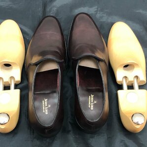 【8SO名04002D】JOHN LOBB★ジョン・ロブ★エドワード★ミュージアムカーフブラウン★6.5インチ★紳士靴★プレステージローファー★革靴の画像3