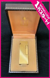 [5SK.03004F]1 иен старт *DUNHILL* Dunhill * зажигалка * Gold * ролик * газовая зажигалка * курение .* вспышка NG* коллекция товар *